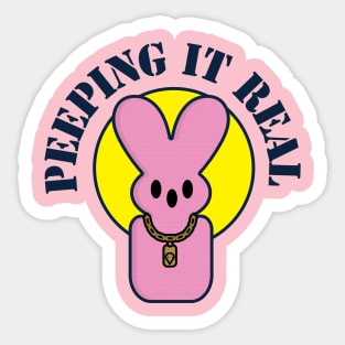 Peeping It Real Sticker